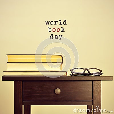World book day, with a retro effect Stock Photo