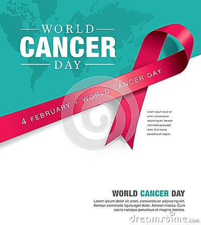 World Cancer Day Vector Illustration