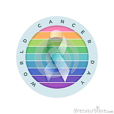 World Cancer Day Vector Illustration