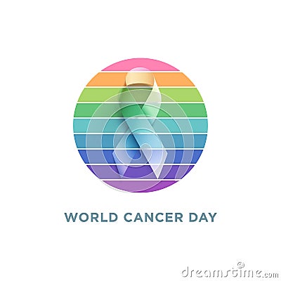 World Cancer Day Vector Illustration