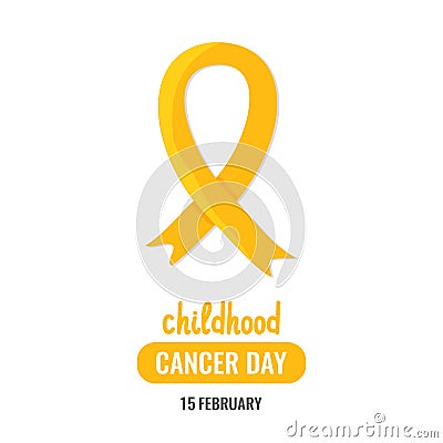 World childhood cancer day Vector Illustration