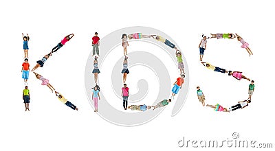 World Children Alphabet Perform Kids Stock Photo