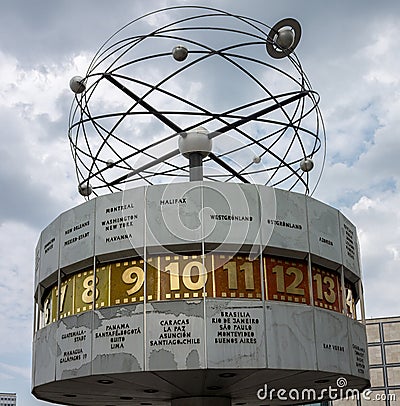 World Clock Alexanderplatz Berlin Editorial Stock Photo