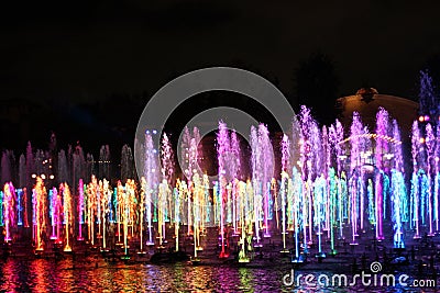 World of Color show in California Adventure Editorial Stock Photo