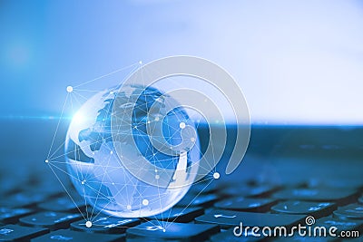 World connected. Social network concept. Stock Photo