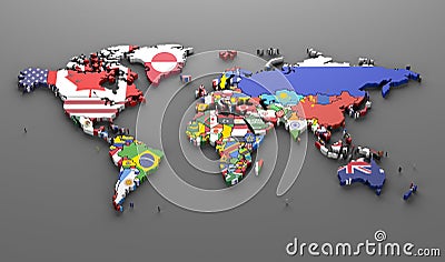 World countries flags Stock Photo