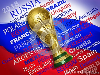 World Cup 2018 qualified teams Editorial Stock Photo