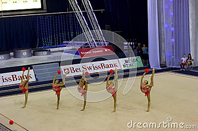 World Cup of Rhythmic Gymnastics 2012 Editorial Stock Photo