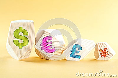 World currencies Stock Photo