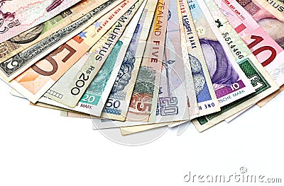 World Currencies Stock Photo