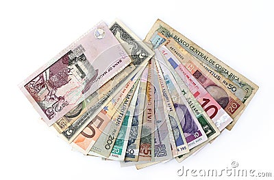 World Currencies Stock Photo