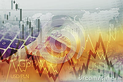 World Currency Forex Trade Stock Photo