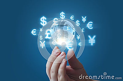 The world currency market . Stock Photo