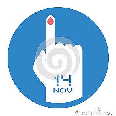 World day of diabetes icon Vector Illustration