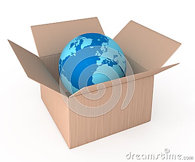 World delivery container Stock Photo