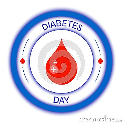 World Diabetes Day poster Vector Illustration