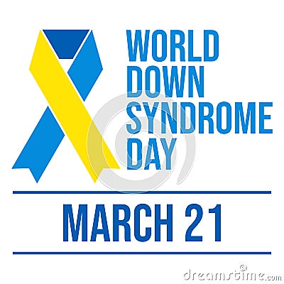 World Down Syndrome Day - Vector Vector Illustration