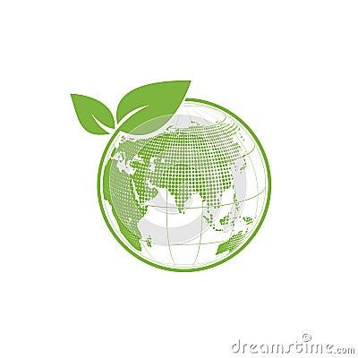 Eco friendly and World environment logo concept Vector illustration Vector Illustration