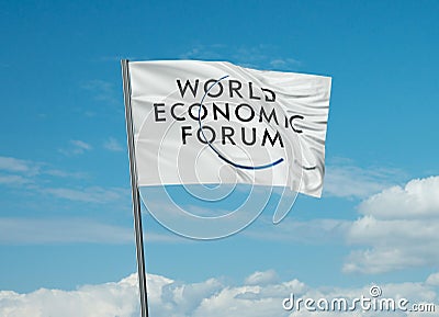 WEF national flag Cartoon Illustration