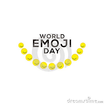 World Emoji Day Celebration Vector Template Design Illustration Vector Illustration