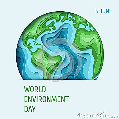 World Environment day concept Vector Illustration