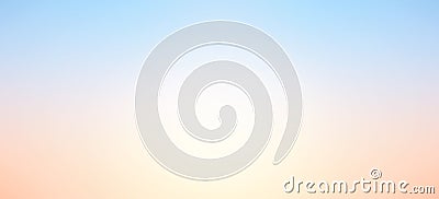Soft cloudy is gradient pastel, Abstract sky background Stock Photo
