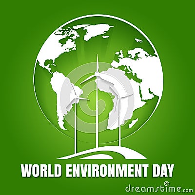 World Environment Day Cartoon Illustration