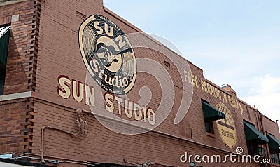 The World Famous and Historical Sun Studio, Memphis Tennessee Editorial Stock Photo