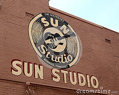 The World Famous and Historical Sun Studio, Memphis Tennessee Editorial Stock Photo