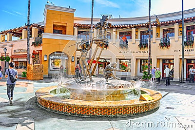 World famous park Universal Studios in Hollywood Editorial Stock Photo