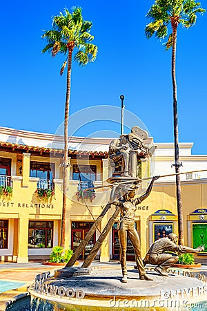 World famous park Universal Studios in Hollywood Editorial Stock Photo