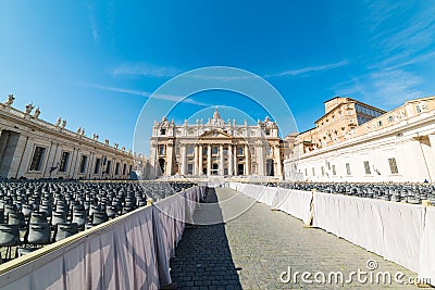 World famous Saint Peter cathedral front view Editorial Stock Photo