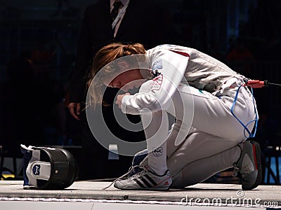 World Fencing Championship 2006 - Vezzali Editorial Stock Photo