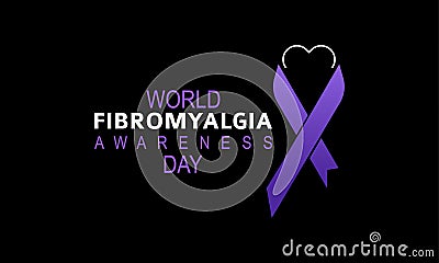 World Fibromyalgia Awareness Prevention and awareness Vector Concept. Banner, Poster World Fibromyalgia Awareness Campaign Vector Illustration