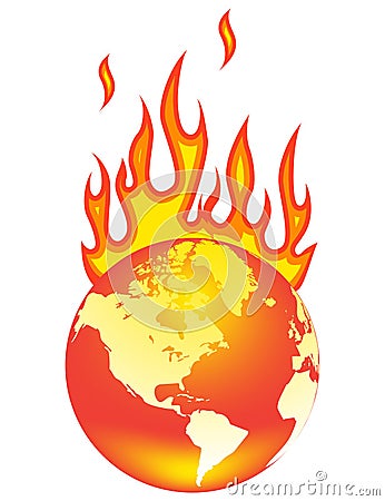 World On Fire Royalty Free Stock Photography - Image: 18237177