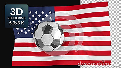 World flag football soccer background Stock Photo
