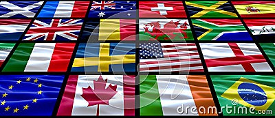 World Flags Stock Photo