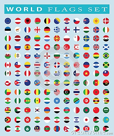 World Flags icon, vector illustration. Vector Illustration