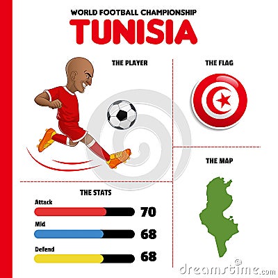 World Football team Tunisia Editorial Stock Photo