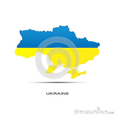 Map Ukraine Vector Illustration