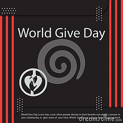 World Give Day. Vector Illustration