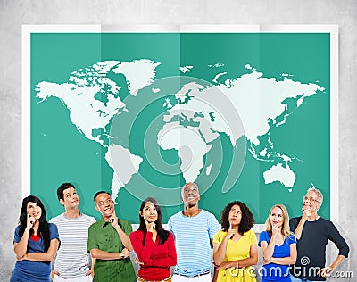 World Global Business Cartography Globalization International Co Stock Photo