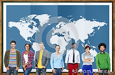 World Global Business Cartography Globalization International Stock Photo