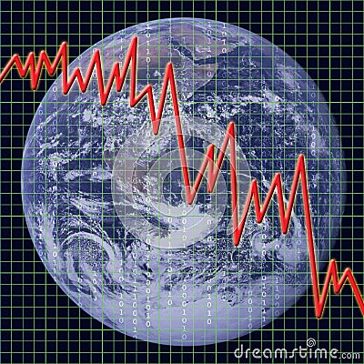 World and Global Economy Stock Photo