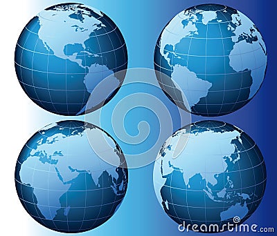 World - Global Set Series - Vector Vector Illustration