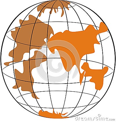 World globe Vector Illustration