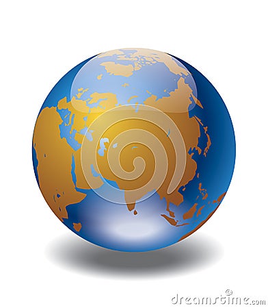 World globe Vector Illustration