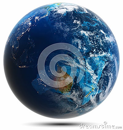 World globe - Australia, Oceania Stock Photo