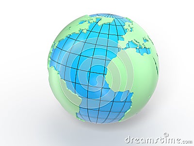 World Globe Maps Stock Photo