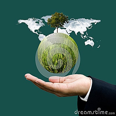 World green business concept Stock Photo